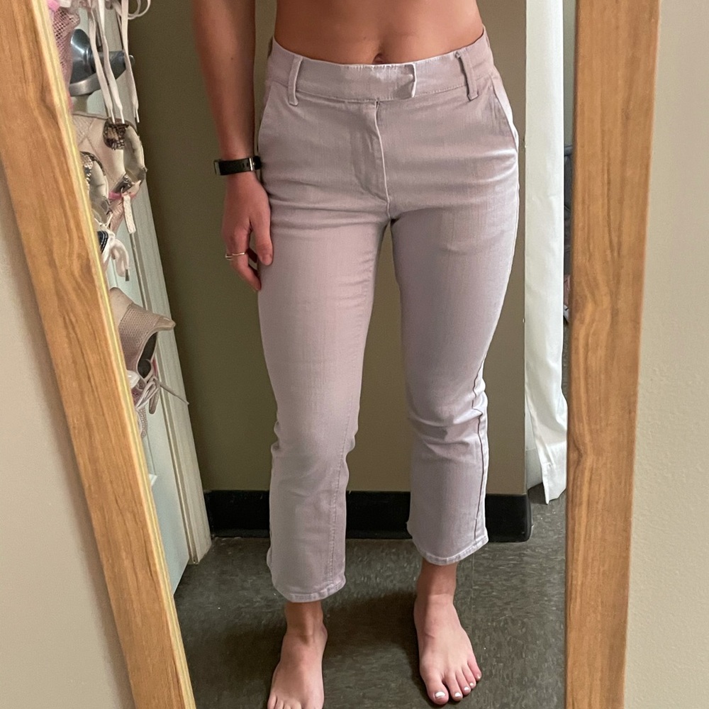 BDG High Rise Cropped Flare Lilac Pants